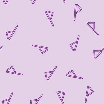 Flag pointer map location line seamless pattern Stock Illustration