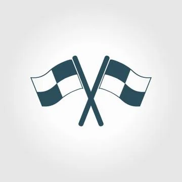 Flag pointer sign icon 스톡 일러스트