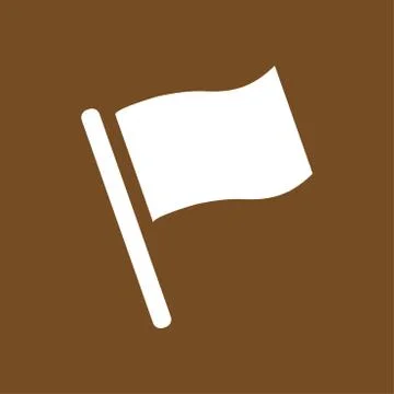 Flag pointer sign icon Illustrazione stock