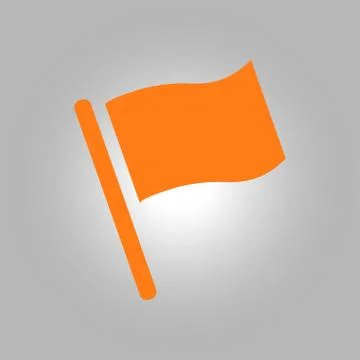 Flag pointer sign icon. Stock Illustration