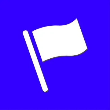 Flag pointer sign icon. Illustrazione stock