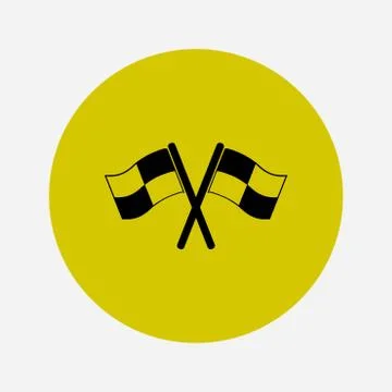 Flag pointer sign icon. Stock Illustration