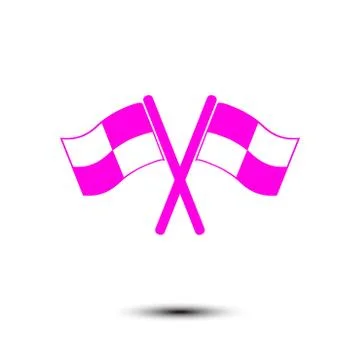 Flag pointer sign icon. Stock Illustration