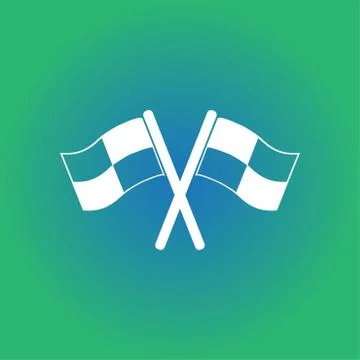 Flag pointer sign icon. Stock Illustration