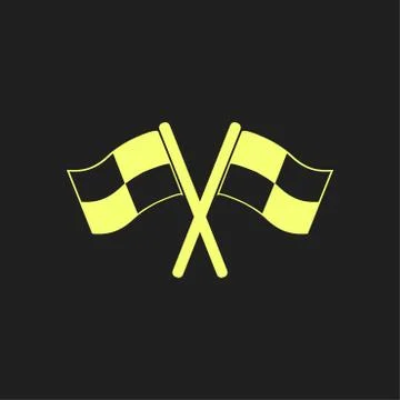 Flag pointer sign icon. Stock Illustration