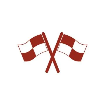 Flag pointer sign icon. Stock Illustration