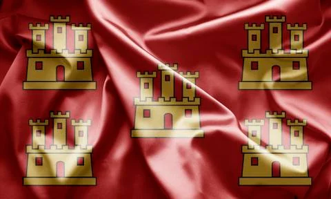 Flag of poitou charentes Stock Illustration