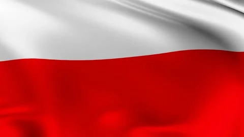 The flag of Poland animation, Stock Footage 147495452