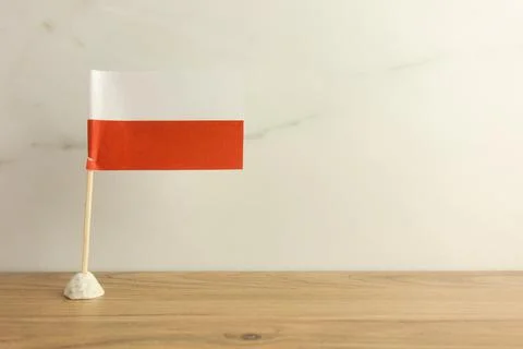 Flag of Poland on background with space for design Stock Photos