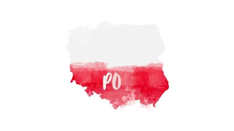Flag of Poland - different types Drawing Poland Flag Stock Footage 150768171