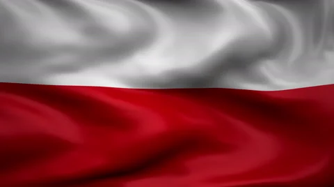 Flag of Poland Video stock 65172261