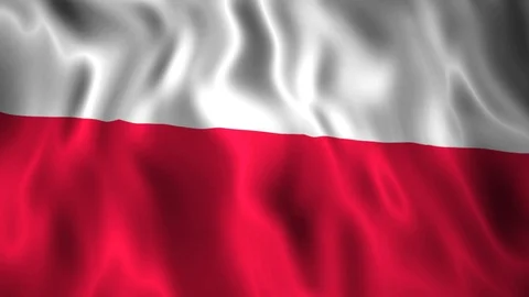 Flag Poland Stock Footage 128176533