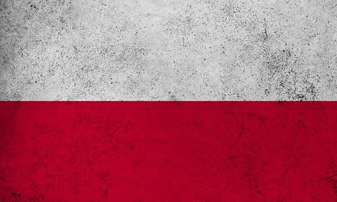 Flag Poland grunge texture Stock Illustration