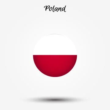 Flag of Poland icon Stock Illustration