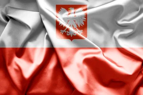Flag of poland Stock Illustration