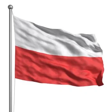Flag of poland Stock Illustration