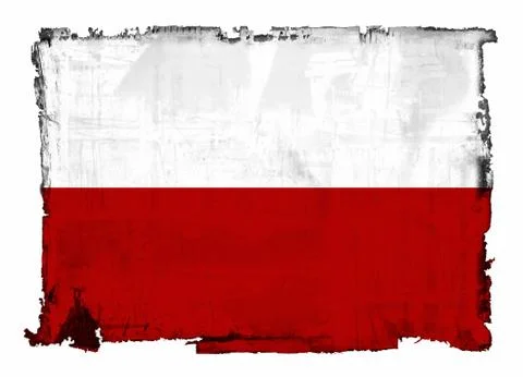 Flag of poland Stock Illustration