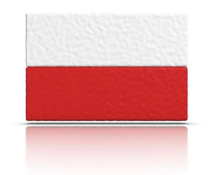 Flag of poland Stock Illustration