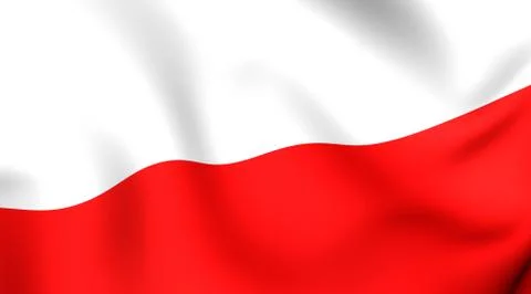 Flag of poland Stock Illustration