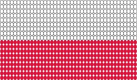 Flag of Poland 스톡 일러스트