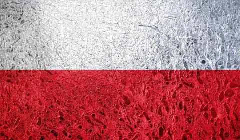 Flag of Poland Illustrazione stock