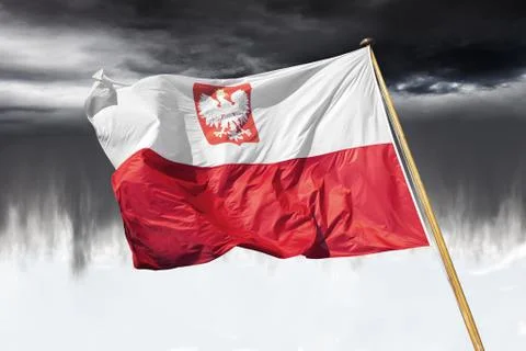 Flag of Poland Stock Photos