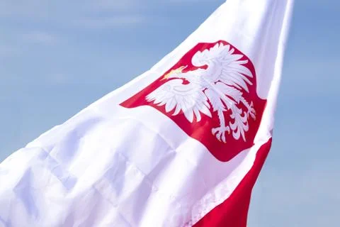 Flag of Poland 写真素材