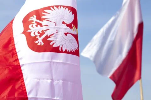 Flag of Poland Stock Photos