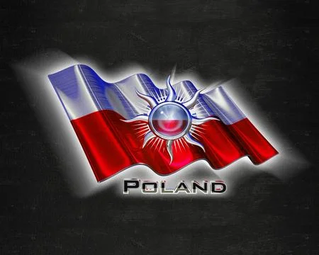 Flag Poland quality designer flag Stock Illustration