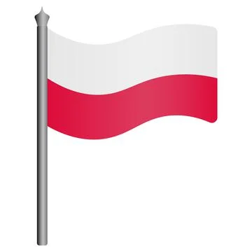 Flag of Poland. Vector illustration. イラスト素材