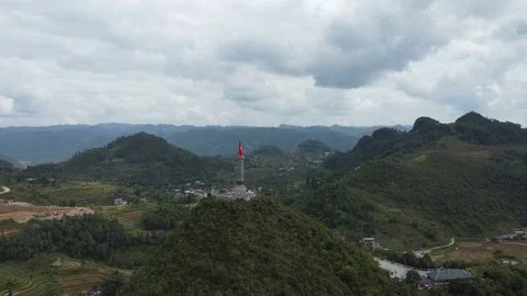 Flag pole 4k Stock Footage 222257329