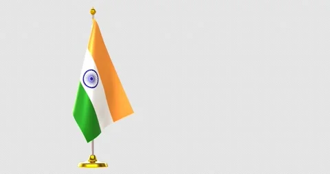 Flag on pole for countries summit Video stock 210528503