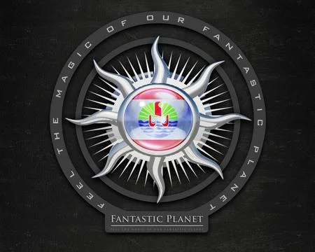 Flag Polynesia quality designer flag Stock Illustration