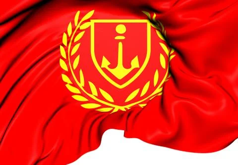 Flag of port said Stock Illustration