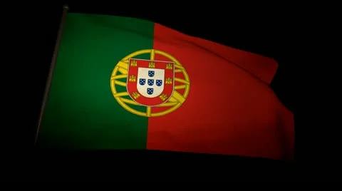 Flag Portugal 01 Stock Footage 11191173