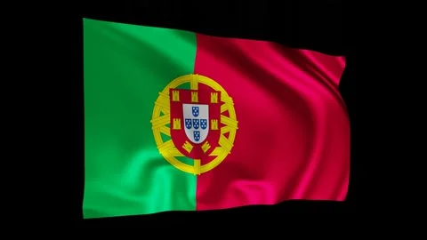 The flag of Portugal animation Stock Footage 147495475