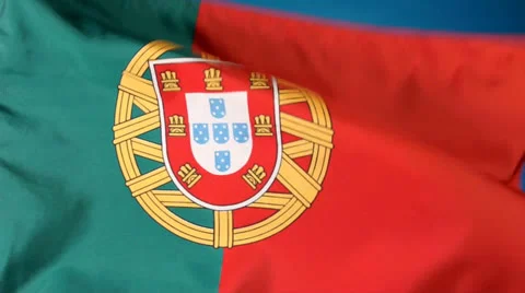 Flag of Portugal Stock Footage 25106596