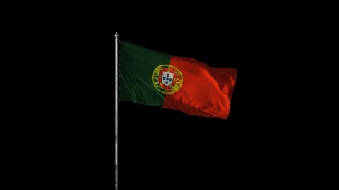 Flag of Portugal Video stock 103179388
