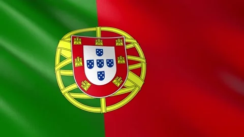 Flag of Portugal Video stock 151572598