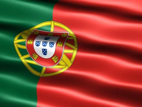 Flag of portugal Stock Illustration