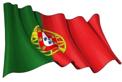 Flag of Portugal Stock Illustration