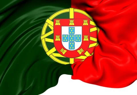 Flag of portugal Stock Illustration