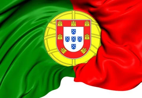 Flag of portugal Stock Illustration
