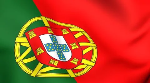 Flag of portugal Stock Illustration