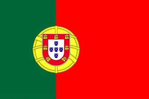 Flag of Portugal Stock Illustration