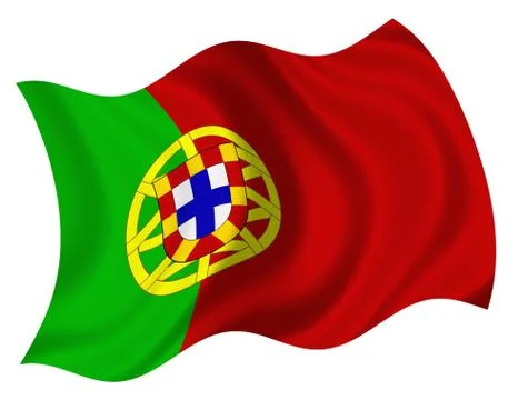Flag of portugl Stock Illustration