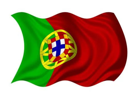Flag of portugl Stock Illustration
