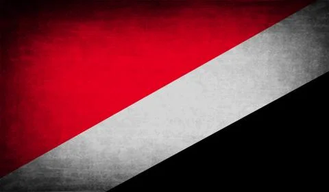 Flag of The Principality Sealand with old texture. Vector Stock Illustration