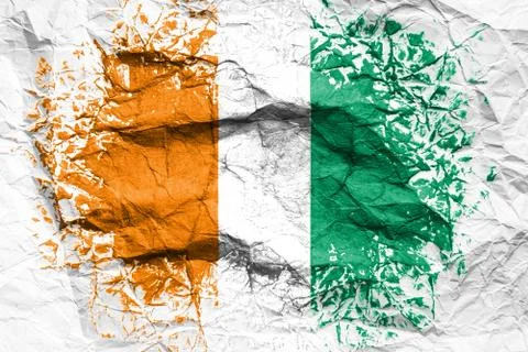 Flag printed on the sheet Stock Photos