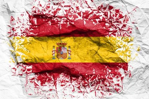 Flag printed on the sheet Stock Photos